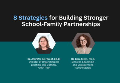 8 Strategies for Building Stronger School-Family Partnerships webinar with speaker images